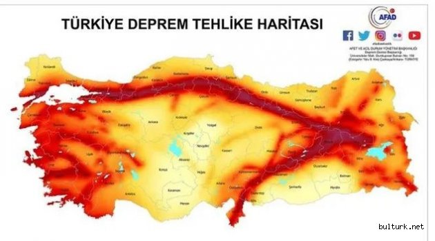 AFAD Türkiye deprem risk haritası 2023!