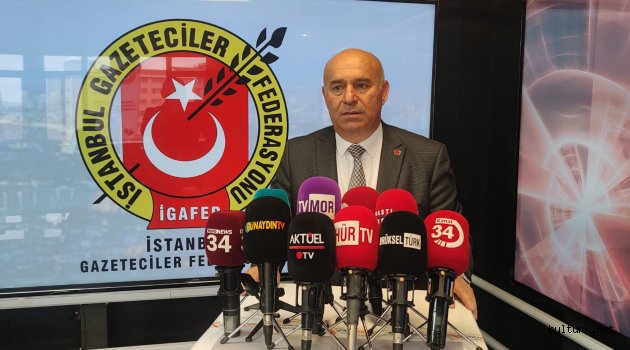 İstanbul Gazeteciler Federasyonu Genel Kurulu Adil Koçalan dedi